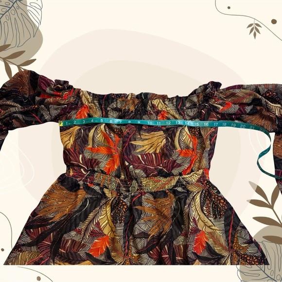 Live 4 Truth Multicolor Boho Chic Bell Sleeve Blouse - Picture 4 of 5